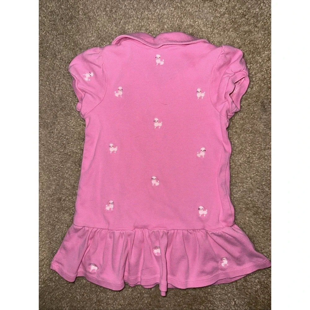 Gymboree Baby Girls Dress 18-24 M Poodle Pretty‎ Pink Puppy Dog Embroidered 2009